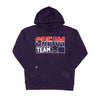 CREAM TEAM HOODIE - NAVY